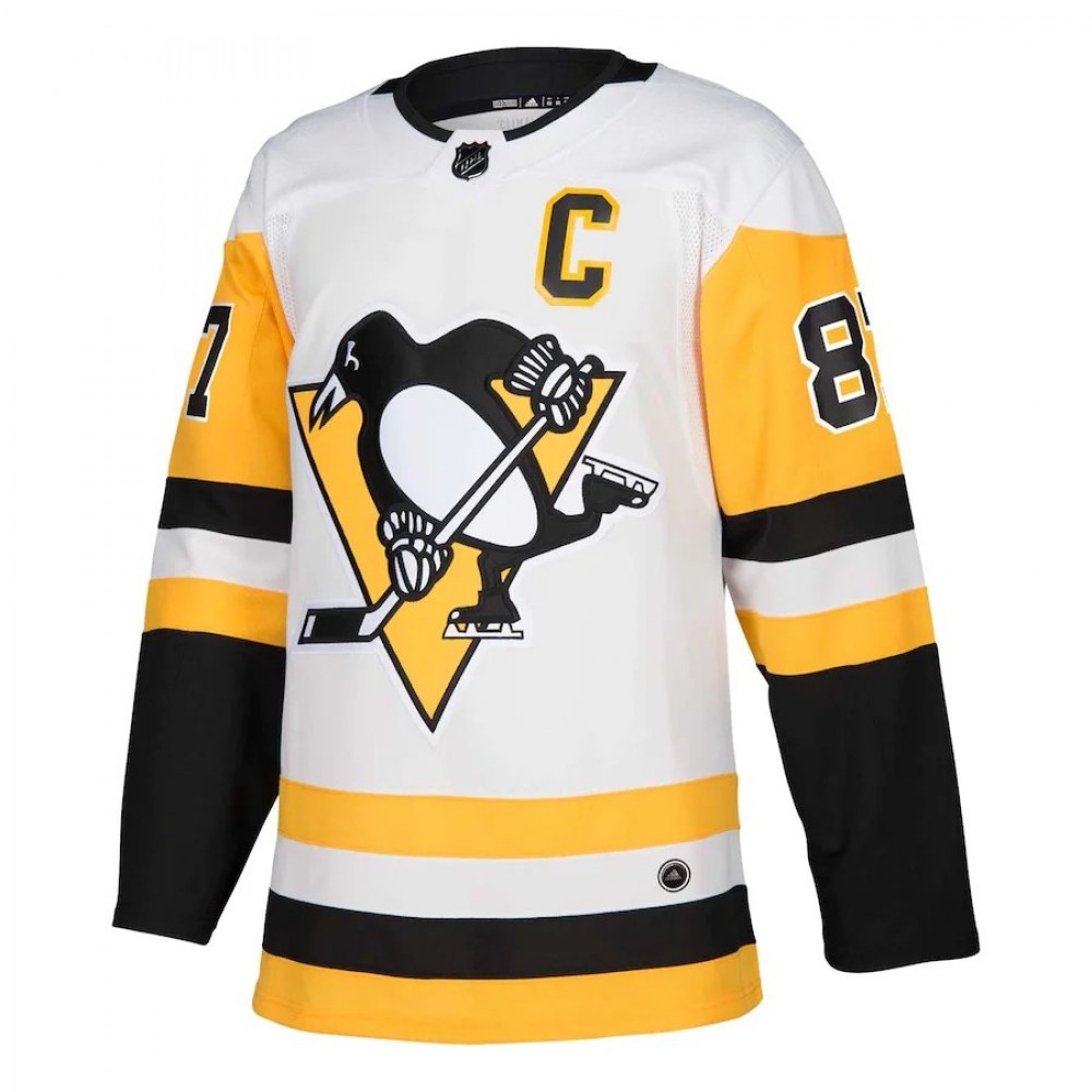 Men's Pittsburgh Penguins Sidney Crosby #87 adidas White Authentic Player Jersey-Pro Kit Vault | Brand New 26/27 Sports Jerseys